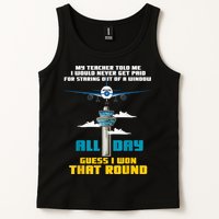 Funny Air Traffic Controller Saying ATC Flight Control Tank Top