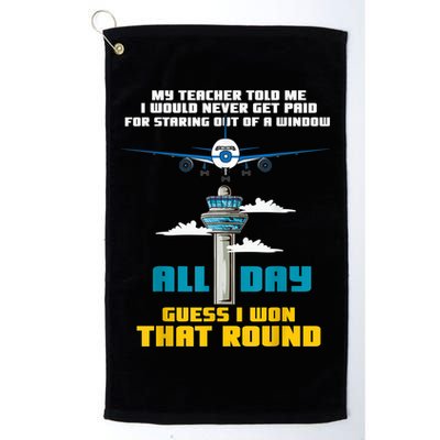 Funny Air Traffic Controller Saying ATC Flight Control Golf Towel
