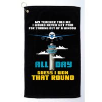 Funny Air Traffic Controller Saying ATC Flight Control Golf Towel