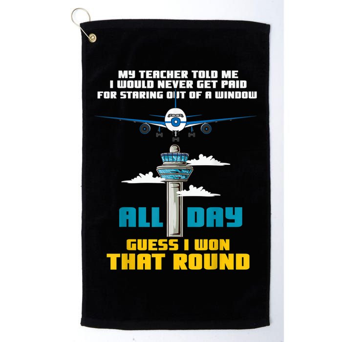 Funny Air Traffic Controller Saying ATC Flight Control Golf Towel
