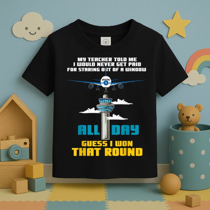 Funny Air Traffic Controller Saying ATC Flight Control Toddler T-Shirt