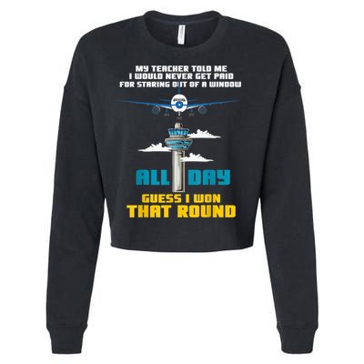 Funny Air Traffic Controller Saying ATC Flight Control Cropped Pullover Crew