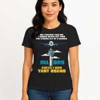Funny Air Traffic Controller Saying ATC Flight Control Womens T-Shirt