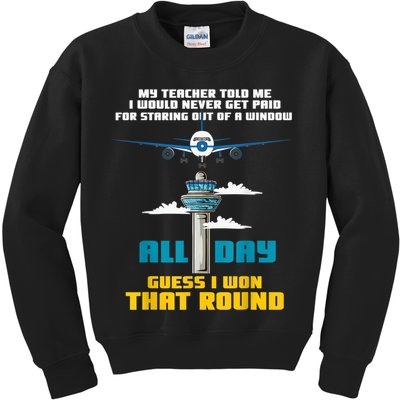 Funny Air Traffic Controller Saying ATC Flight Control Kids Sweatshirt