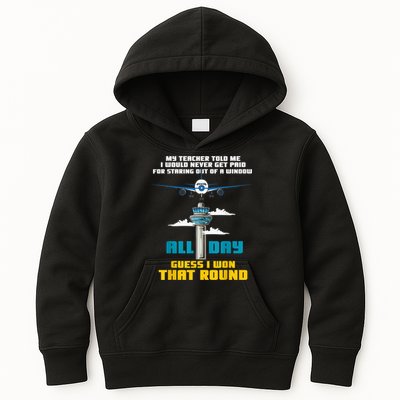 Funny Air Traffic Controller Saying ATC Flight Control Kids Hoodie