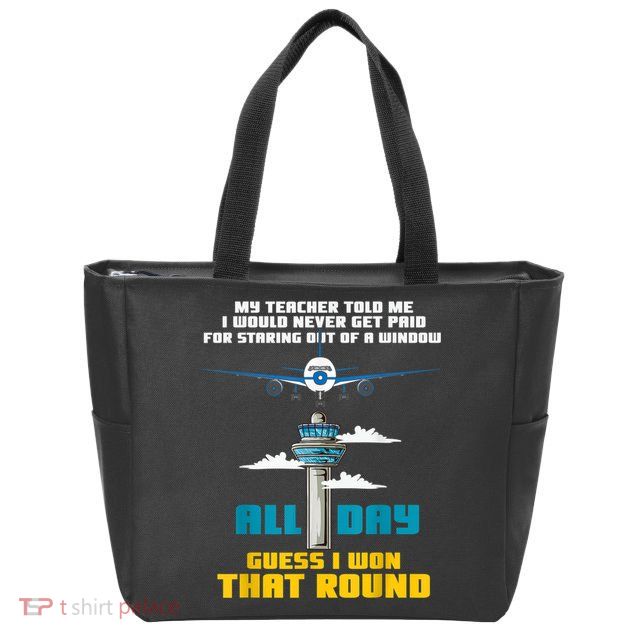 Funny Air Traffic Controller Saying ATC Flight Control Zip Tote Bag