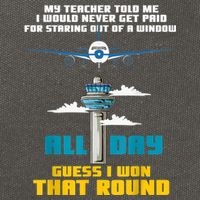 Funny Air Traffic Controller Saying ATC Flight Control Cotton Canvas Backpack