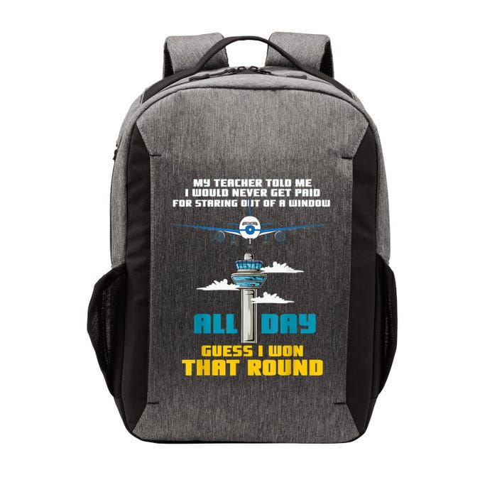 Funny Air Traffic Controller Saying ATC Flight Control Vector Backpack