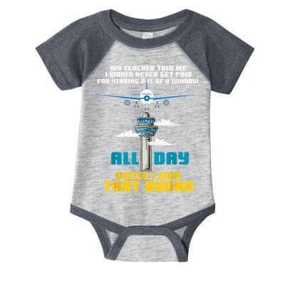 Funny Air Traffic Controller Saying ATC Flight Control Infant Baby Jersey Bodysuit