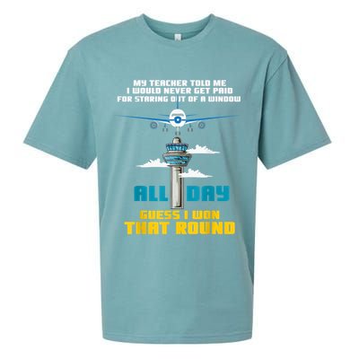 Funny Air Traffic Controller Saying ATC Flight Control Sueded Cloud Jersey T-Shirt