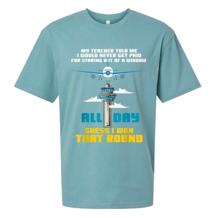 Funny Air Traffic Controller Saying ATC Flight Control Sueded Cloud Jersey T-Shirt