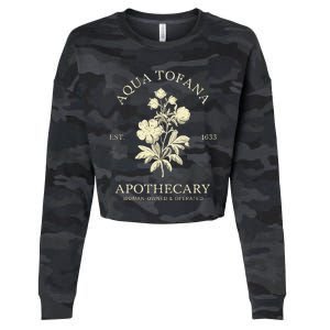 Feminist Aqua Tofana Apothecary Cropped Pullover Crew