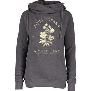 Feminist Aqua Tofana Apothecary Womens Funnel Neck Pullover Hood