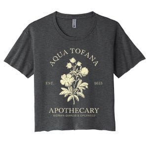 Feminist Aqua Tofana Apothecary Women's Crop Top Tee