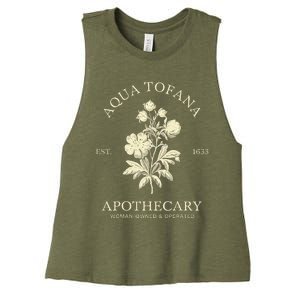 Feminist Aqua Tofana Apothecary Women's Racerback Cropped Tank