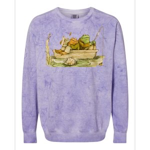 Frog And Toad Funny Book Colorblast Crewneck Sweatshirt