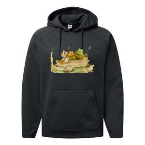 Frog And Toad Funny Book Performance Fleece Hoodie