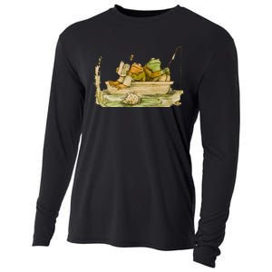 Frog And Toad Funny Book Cooling Performance Long Sleeve Crew