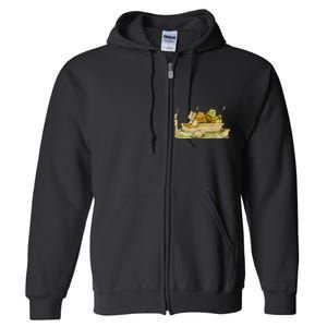 Frog And Toad Funny Book Full Zip Hoodie