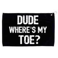 Funny Ampu Toe Prosthetic Leg Joke Gift Grommeted Golf Towel