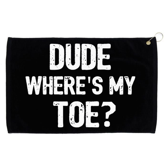 Funny Ampu Toe Prosthetic Leg Joke Gift Grommeted Golf Towel