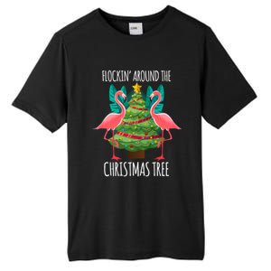 Flockin Around The Christmas Tree Tall Fusion ChromaSoft Performance T-Shirt