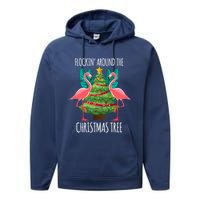 Flockin Around The Christmas Tree Performance Fleece Hoodie