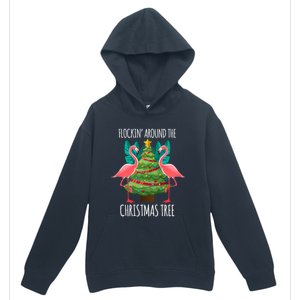 Flockin Around The Christmas Tree Urban Pullover Hoodie