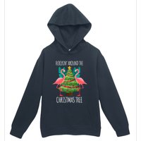 Flockin Around The Christmas Tree Urban Pullover Hoodie