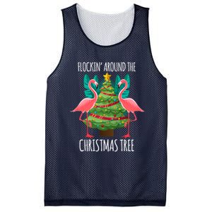 Flockin Around The Christmas Tree Mesh Reversible Basketball Jersey Tank