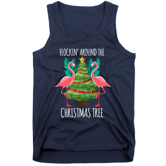 Flockin Around The Christmas Tree Tank Top