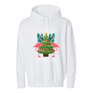 Flockin Around The Christmas Tree Garment-Dyed Fleece Hoodie