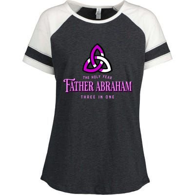 Father Abraham Three In One Apostle Holy Year Trinity Gift Enza Ladies Jersey Colorblock Tee