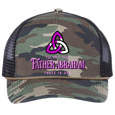 Father Abraham Three In One Apostle Holy Year Trinity Gift Retro Rope Trucker Hat Cap