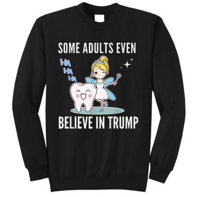 Funny Antitrump Tooth Fairy Laughing Humorous Cartoon Sweatshirt