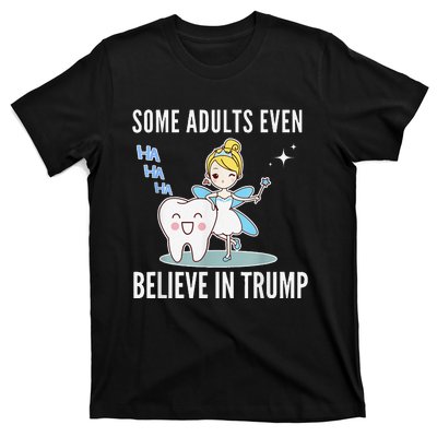 Funny Antitrump Tooth Fairy Laughing Humorous Cartoon T-Shirt