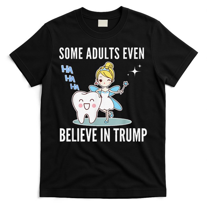 Funny Antitrump Tooth Fairy Laughing Humorous Cartoon T-Shirt