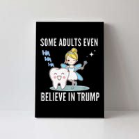 Funny Antitrump Tooth Fairy Laughing Humorous Cartoon Canvas