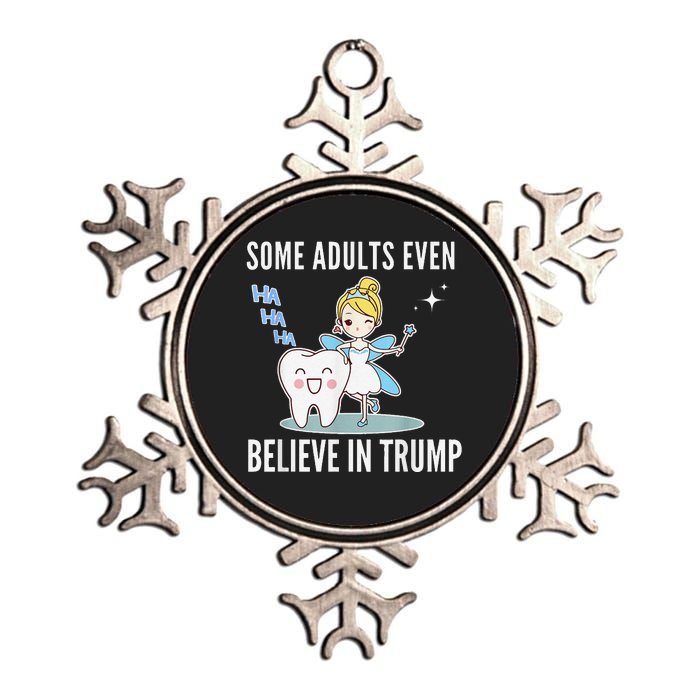 Funny Antitrump Tooth Fairy Laughing Humorous Cartoon Metallic Star Ornament