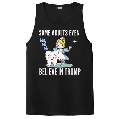 Funny Antitrump Tooth Fairy Laughing Humorous Cartoon PosiCharge Competitor Tank