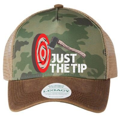 Funny Axe Throwing Design Axe Throwers Lovers Legacy Tie Dye Trucker Hat