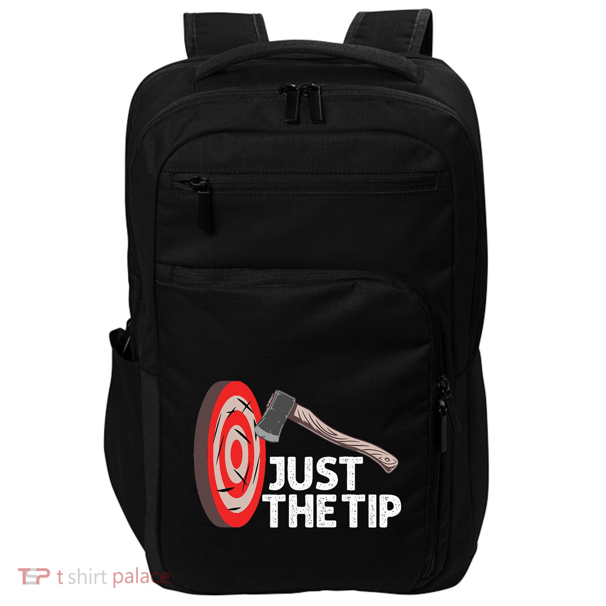 Funny Axe Throwing Design Axe Throwers Lovers Impact Tech Backpack
