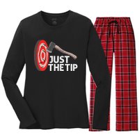 Funny Axe Throwing Design Axe Throwers Lovers Women's Long Sleeve Flannel Pajama Set 