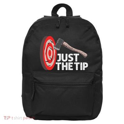 Funny Axe Throwing Design Axe Throwers Lovers 16 in Basic Backpack