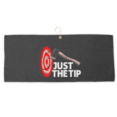 Funny Axe Throwing Design Axe Throwers Lovers Large Microfiber Waffle Golf Towel