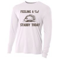 Feeling A Tad Stabby Vintage Graphic Cooling Performance Long Sleeve Crew