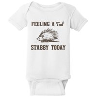 Feeling A Tad Stabby Vintage Graphic Baby Bodysuit