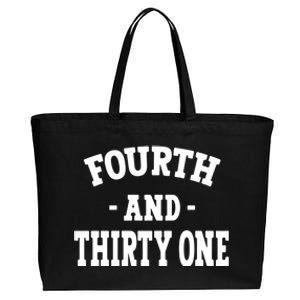 Fourth And Thirtyone 4th And 31 Goal Cotton Canvas Jumbo Tote