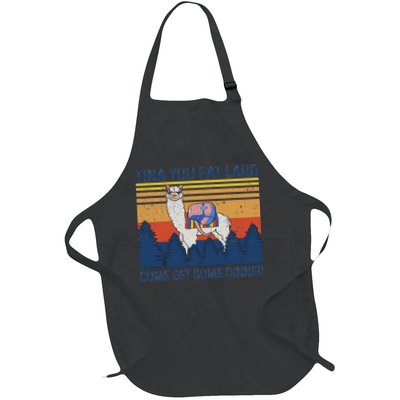 Funny Alpaca Tina You Fat Lard Come And Get Some Dinner Apron