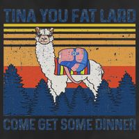Funny Alpaca Tina You Fat Lard Come And Get Some Dinner Adult Drive Performance Visor